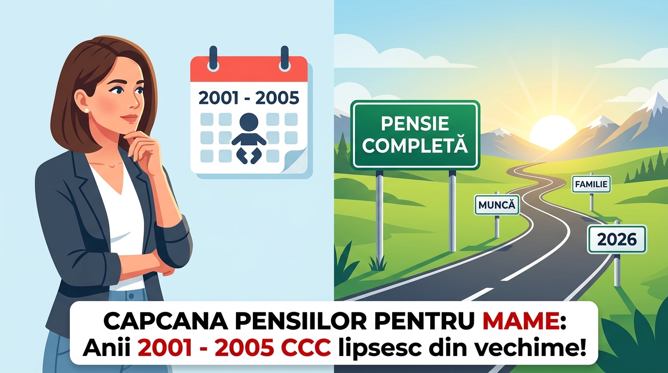 Capcana pensiilor pentru mame: Dacă ai fost în concediu de creștere a copilului între 2001 și 2005, acești ani lipsesc din vechime!
