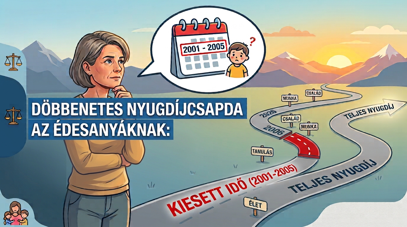 Döbbenetes nyugdíjcsapda az édesanyáknak: Ha 2001 és 2005 között voltál GYES-en, akár 2-4 évvel tovább kell dolgoznod a nyugdíjért!